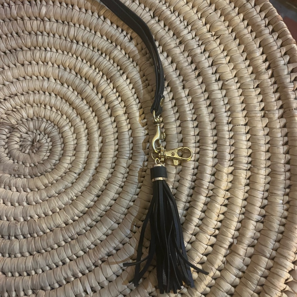 COACH Leather Tassel Keychain